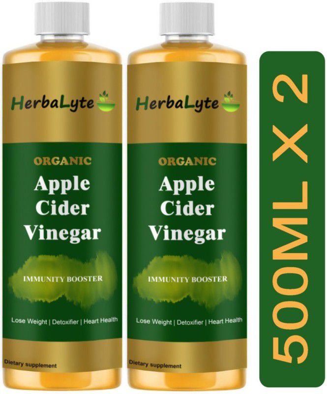 HERBALYTE Apple Cider Vinegar for Weight Loss with Mother (S29) Vinegar  (2 x 500 ml)