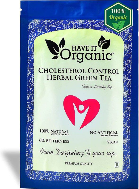 Have It Organic Cholesterol Control Herbal Green Tea, Delicious Healthy With Natural Ingredients Herbal Tea Pouch  (50 g)