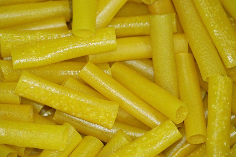 KUSUM HOUSE INDUSTRY - Golden Finger Fryums (Pipe) Homemade Organic & Vegan Tea-Time Snacks Fryums 200 g