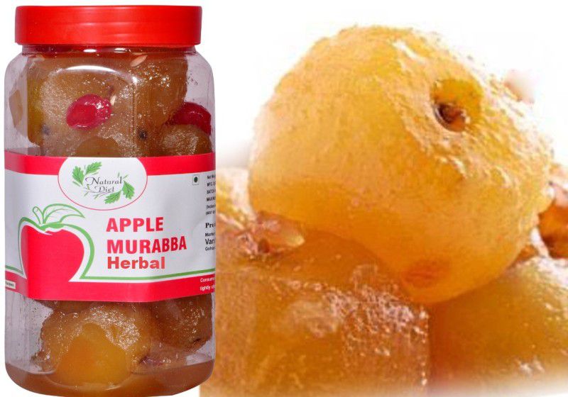 Natural Diet Premium Quality Mothermade The Real Taste of Maa Ka Hath Ka Swad Organic Herbal Apple Murabba 1Kg (You are Being Served Mothers Love) Apple Murabba  (1 kg)