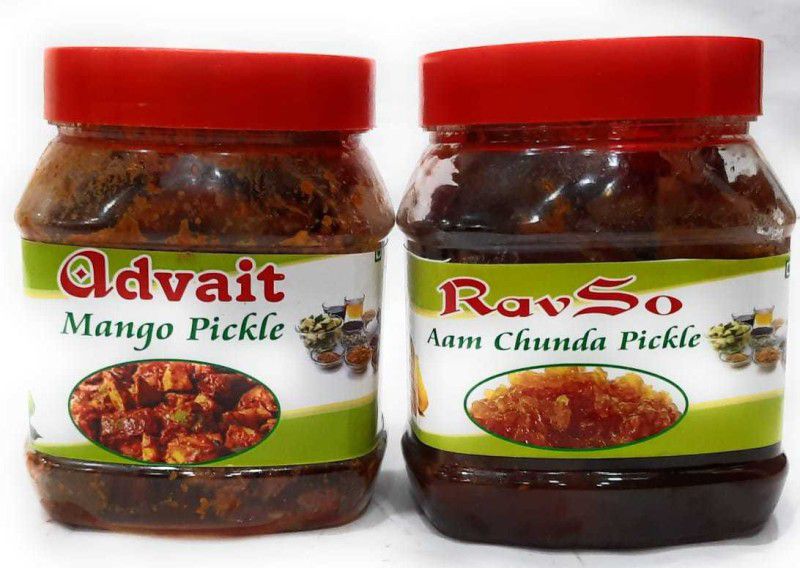 Ravso 500+500 Aam Chunda Mango Pickle Combo Pack Mango Pickle  (2 x 0.5 kg)