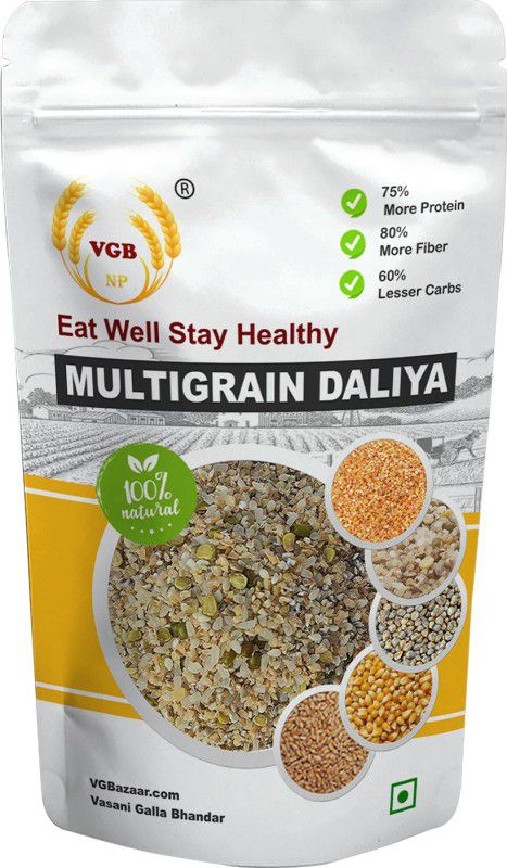 VGBNP 100% Natural multigrain daliya ( Mix Grain Dalia) Mixed Millet Mixed Millet  (1 kg)