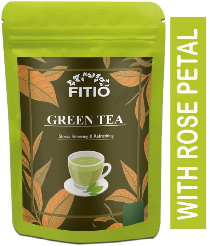 FITIO Green Tea for Weight Loss | 100% Natural Green Loose Leaf Tea | Pure Green Tea with No Additives Unflavoured Green Tea Pouch (T1169) Green Tea Pouch  (1400 g)