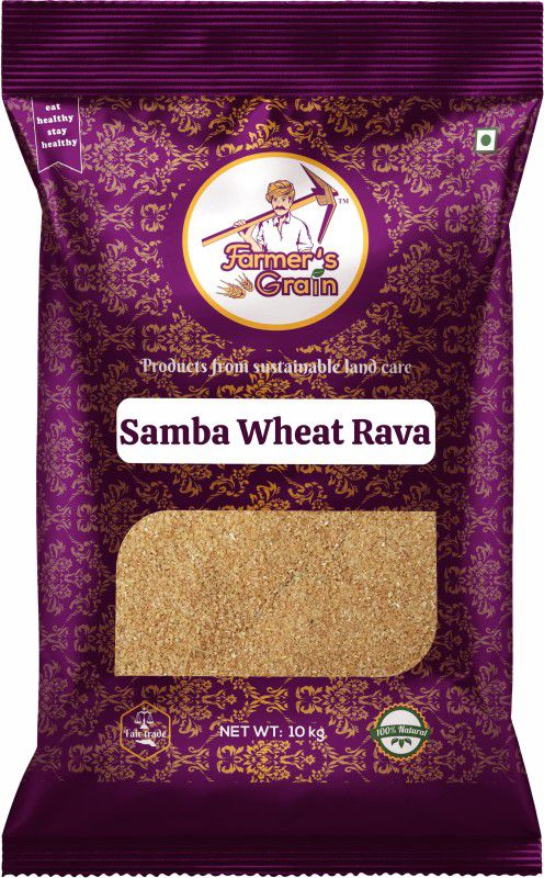 Farmers Grain Premium Samba Wheat Rava (10 kg)  (10 kg)