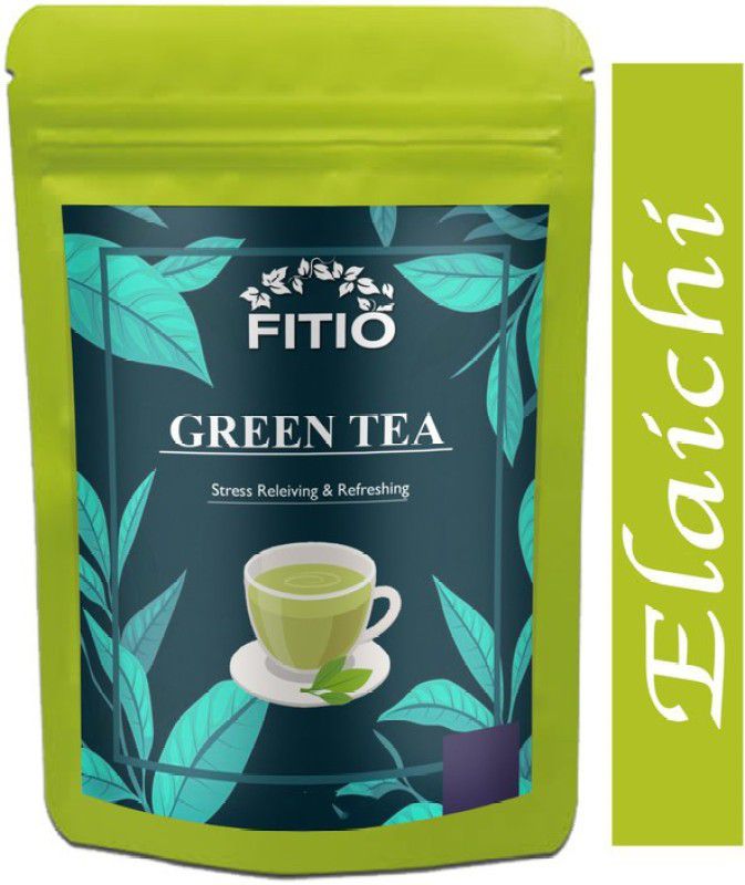 FITIO Green Tea for Weight Loss | 100% Natural Green Loose Leaf Tea | Elaichi Flavor Green Tea Pouch Pro (T325) Green Tea Pouch  (3000 g)
