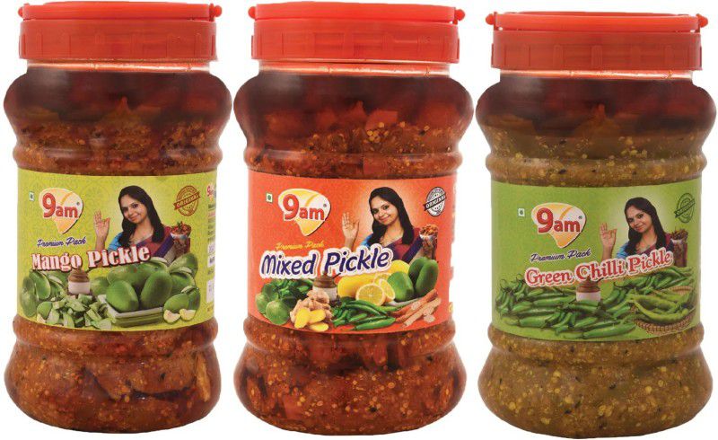 9am 3 Pack of Pickle Mixed Pickle  (3 kg)
