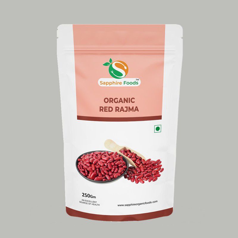 Sapphire Foods Organic Red Rajma (Whole)  (250 g)