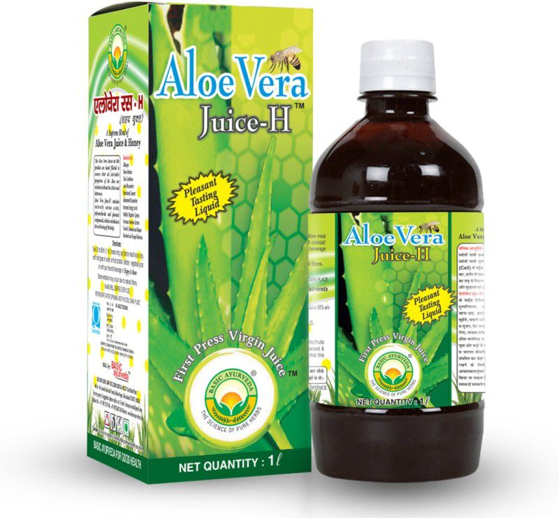 Basic Ayurveda Aloe Vera Juice(With Honey)  (1000 ml)