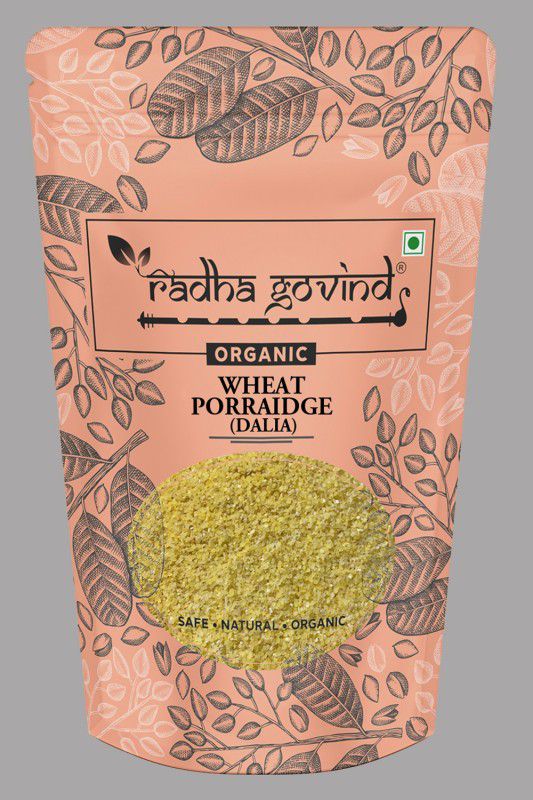 Radha Govind Organic Wheat Porridge (Dalia) Whole Wheat  (500 g)