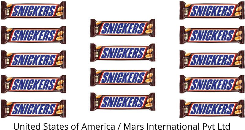 SNICKERS Fully Loaded With Peanut Filled With Caramel (IMPORTED) (Pack Of 14) Bars  (14 x 50 g)