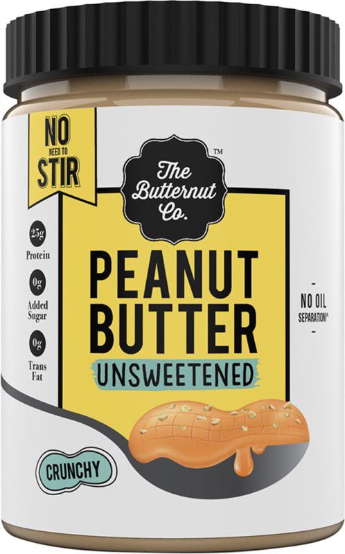 The Butternut Co. No Stir Peanut Butter - Unsweetened Crunchy 1 kg