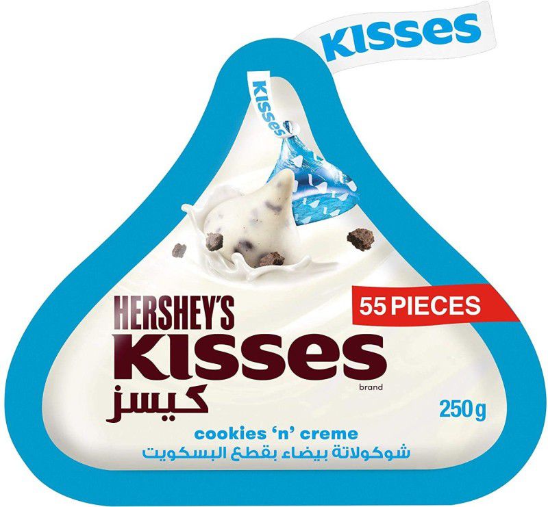 HERSHEY'S Kisses Cookies & Creame chocolates Imported 250gms Fudges  (250 g)