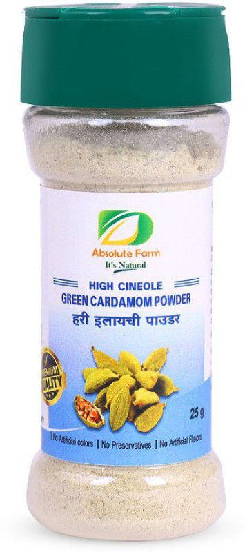 Absolute Farm High Cineole Green Cardamom Powder / Elaiachi Powder / From Kerala  (25 g)