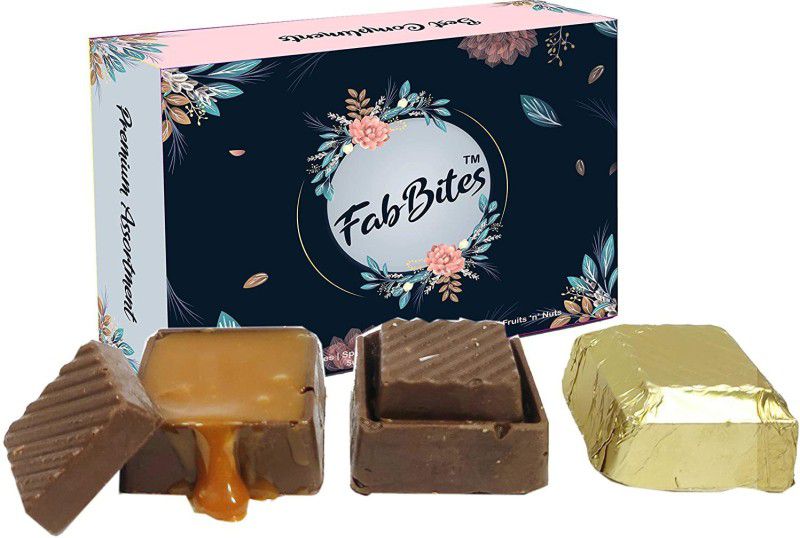 FabBites Caramel Filled Milk Chocolates-260 Gram Bars  (260 g)