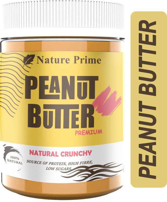 Nature Prime Natural Crunchy Peanut Butter 850g Pack Of 2 | Rich in Protein Advanced 850 g  (Pack of 2)