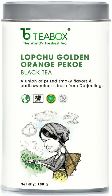 Teabox Lopchu Golden Orange Pekoe Loose Leaf Black Tea, 100 Grams Black Tea Tin  (100 g)