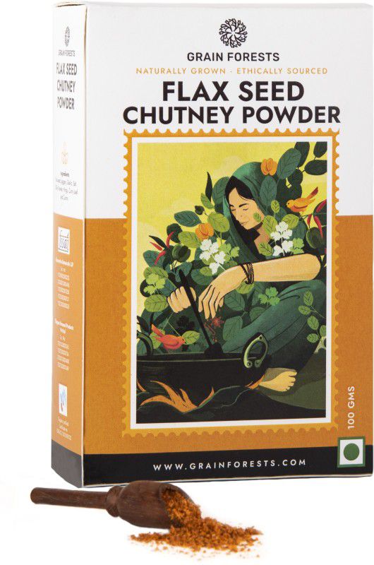ALSWAMITRA Grain Forests Organic Flax Seed Chutney,100% Natural Chutney Powder  (100 g)