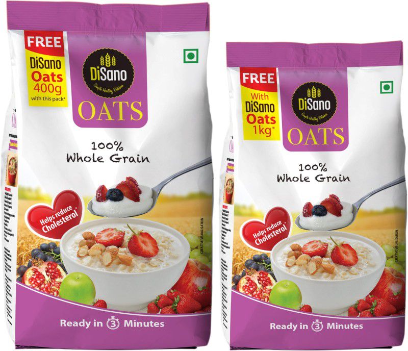 DiSano Oats High in Protein & Fibre Pouch  (2 x 0.7 kg)