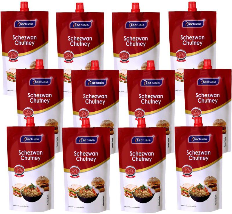 AACTUALA Pack of 12 (80g Each) Schezwan Chutney Sauces  (960 g)