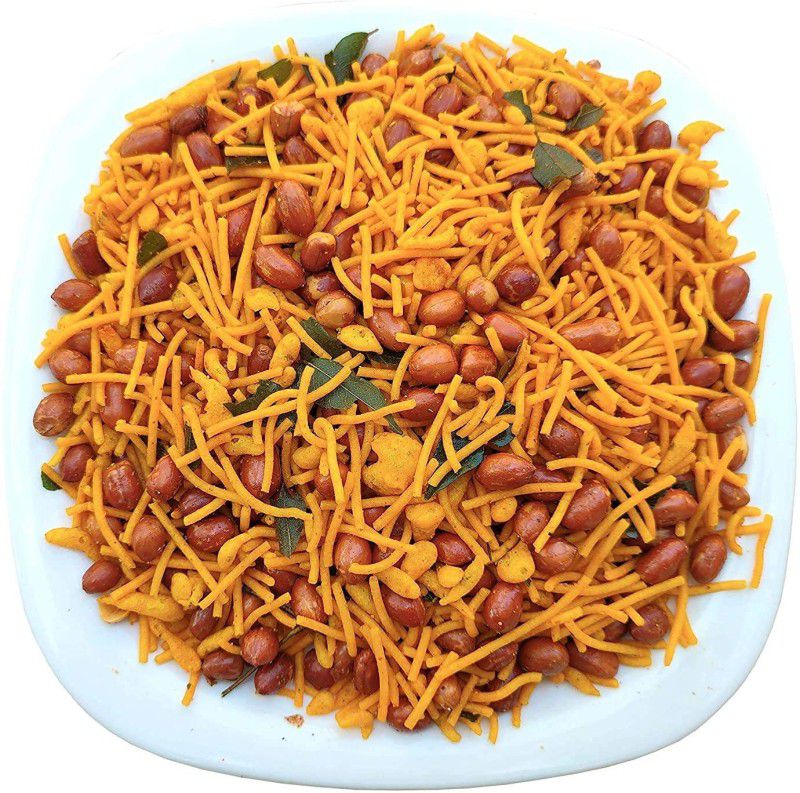 Veganic Organic Madrasi Mixture Namkin | Delicious Namkeen with Peanut  (900 g)
