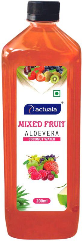 AACTUALA Mixed Fruit Aloe Vera Coconut Water Fruit Juice - 200ml, Pack of 48  (48 x 200 ml)