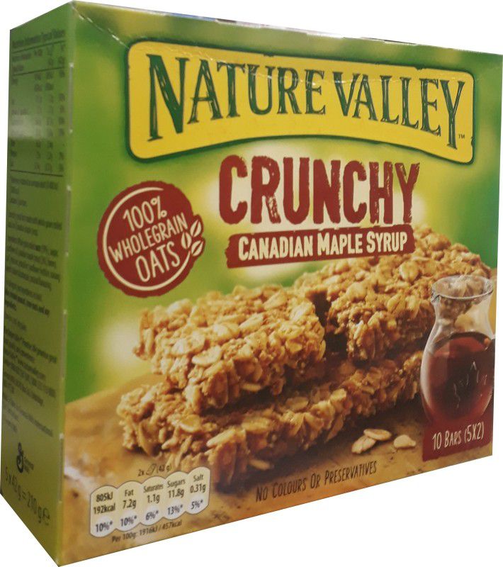 Nature Valley Crunchy Canadian Maple Syrup Cereal Bars Box  (210 g)