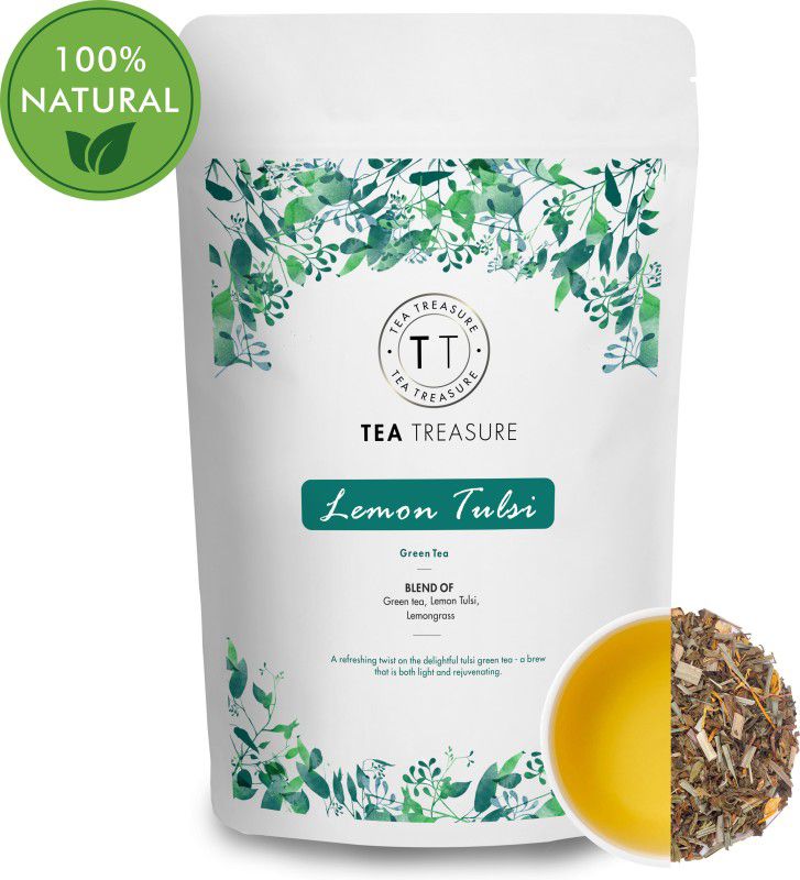 TeaTreasure Lemon Tulsi Green Tea Green Tea Pouch  (50 g)