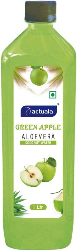 AACTUALA Green Apple Aloe Vera Coconut Water Fruit Juice, Aloe Vera Juice - 200ml  (6 x 33.33 ml)