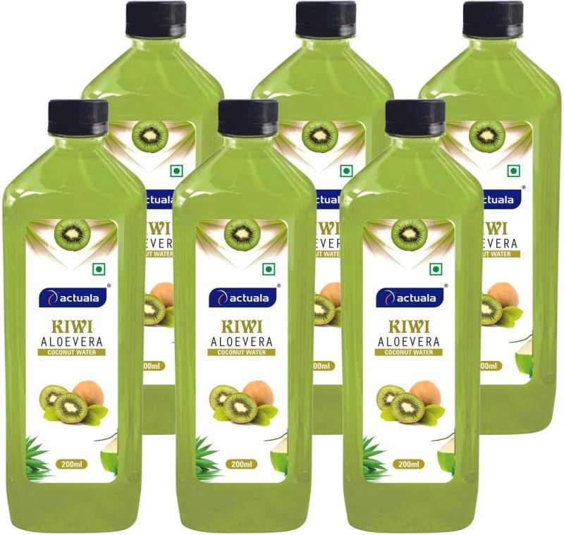 AACTUALA Kiwi Aloe Vera Coconut Water Fruit Juice, Aloe Vera Juice - 200ml, Pack of 6  (6 x 200 ml)