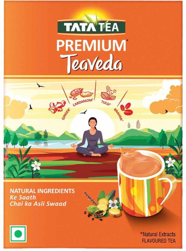 Tata Tea Premium Teaveda Tulsi, Cardamom, Ginger Black Tea Box  (100 g)