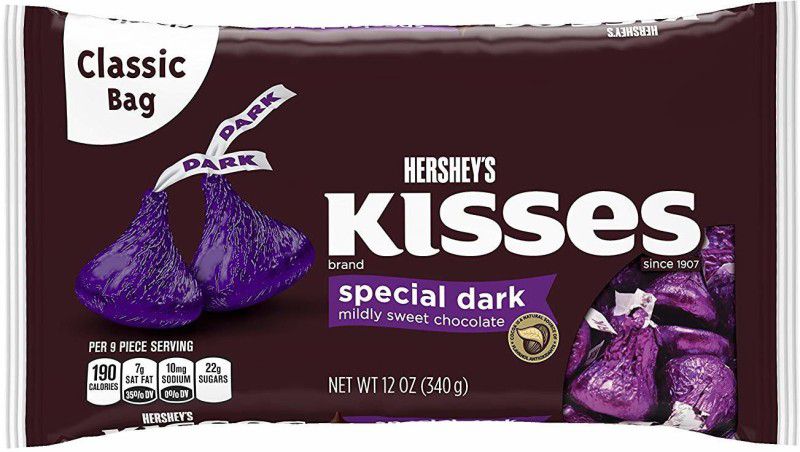 HERSHEY'S Kisses Special Dark, 340g Truffles  (340 g)