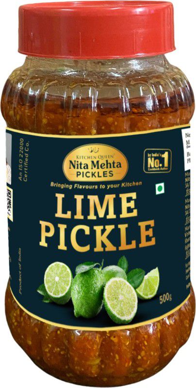 KITCHEN QUEEN NITA MEHTA Lime Pickle | Numbu Ka Achar | Lemon Pickle Lime Pickle  (500 g)