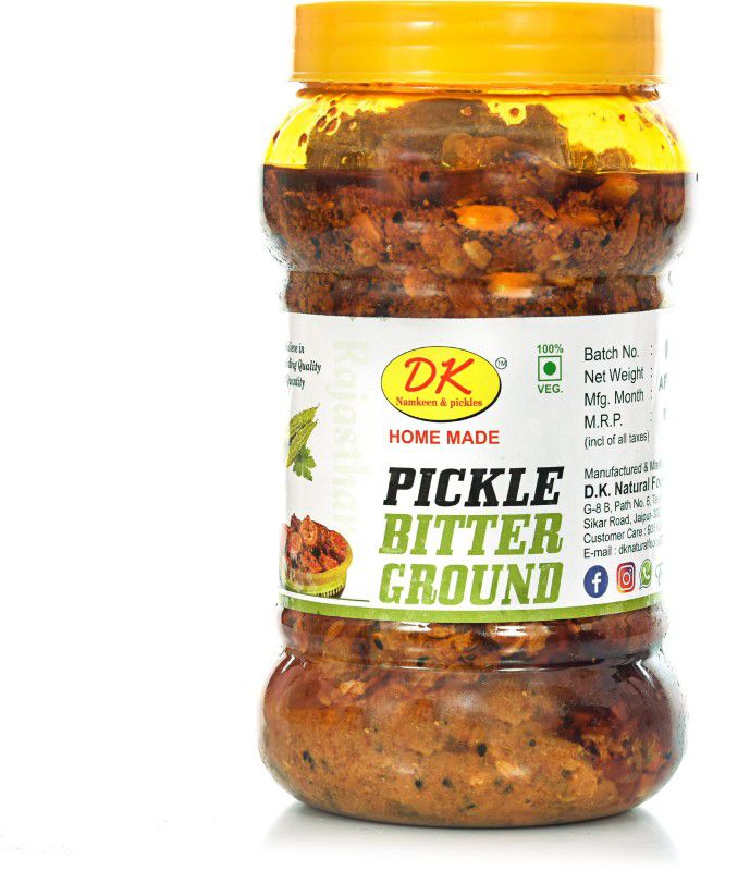 D.K. Namkeen & Pickles Bitter Gourd Pickle | Rajasthani Homemade Karela ka Achar Bitter Gourd Pickle  (900 g)