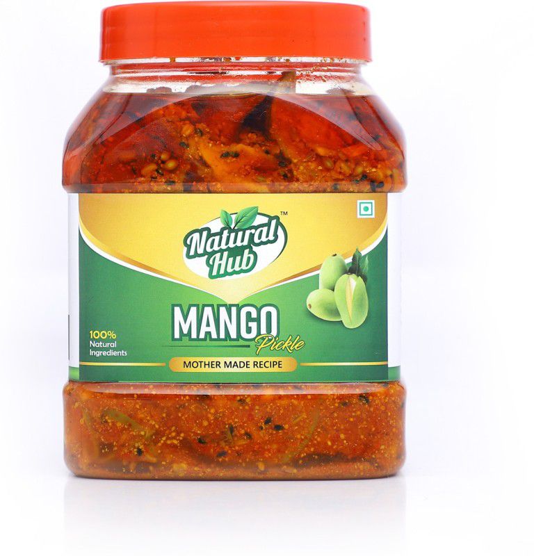 Natural Hub Mother Made Organic Mango Pickle 1 Kg. Ghar Jesa Savad Mango Pickle  (1 kg)