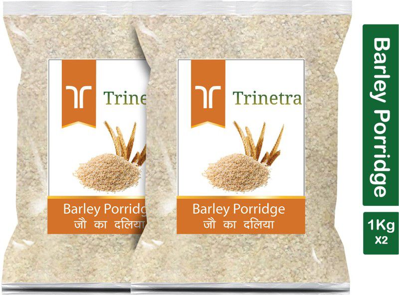 Trinetra Best Quality Jau Daliya (Barley Porridge)-1Kg (Pack Of 2) Pouch  (2 x 1000 g)