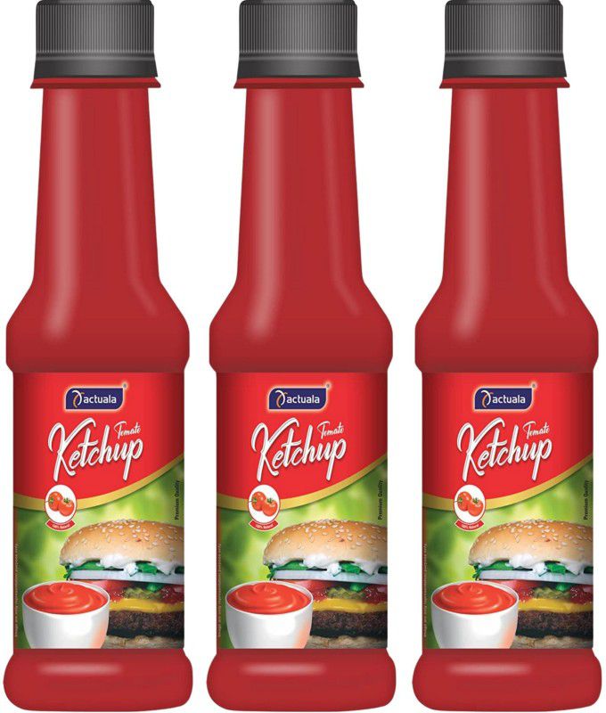 AACTUALA Pack of 3 (200g Each) Tomato Ketchup  (600 g)