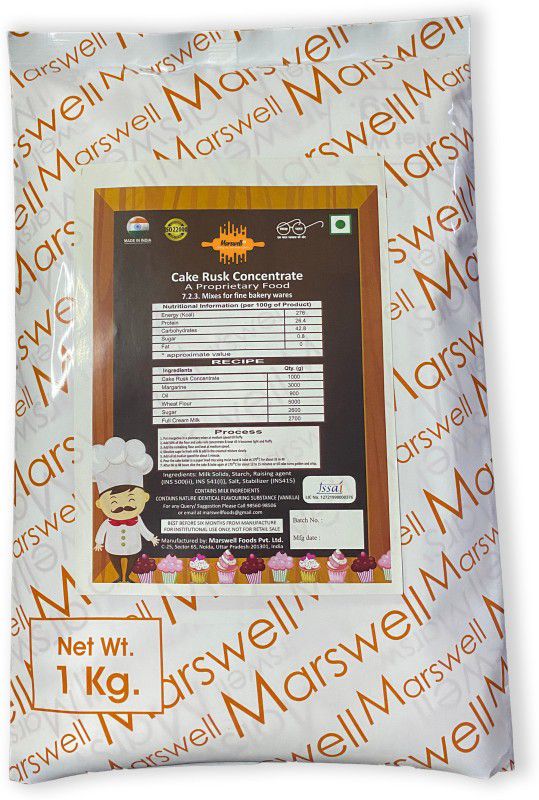 marswell99 Eggfree Cake Rusk Concentrate|1kg 1 kg