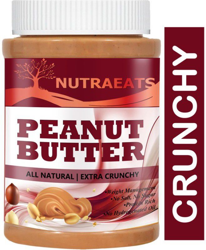 NutraEats Nutrition All Natural Peanut Butter (Crunchy) Premium(100) 450 g