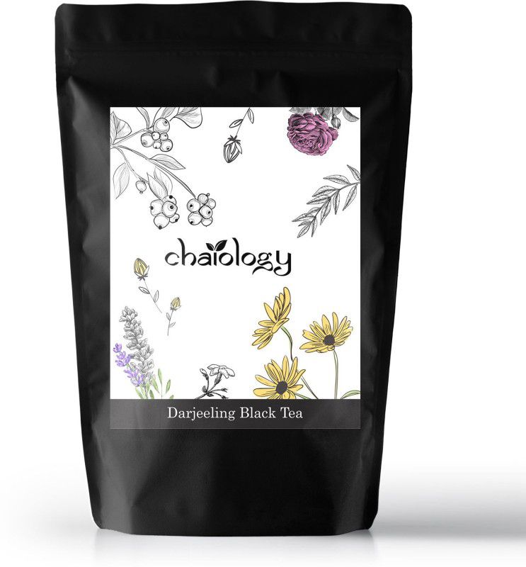 Chaiology Darjeeling Black Tea, 100g (50 Cups) | 100% Natural First Flush Loose Leaf Tea Unflavoured Black Tea Pouch  (100 g)