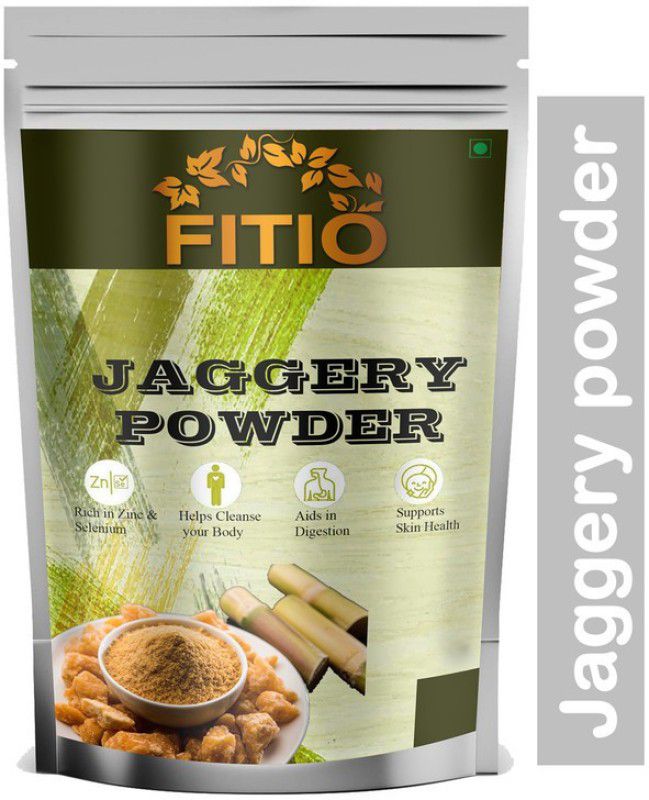 FITIO Nutrition Natural Jaggery Gur Powder , Premium quality Raw Sugarcane Powder Powder Jaggery (M89) Powder Jaggery  (300 g)