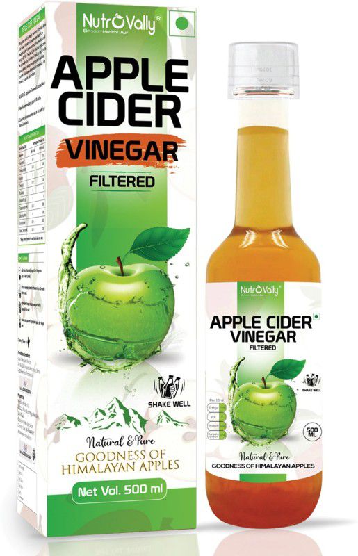 NutroVally Apple Cider Vinegar for Weight Loss|100% Pure Himalayan Apples|Filtered ACV Vinegar  (500 ml)
