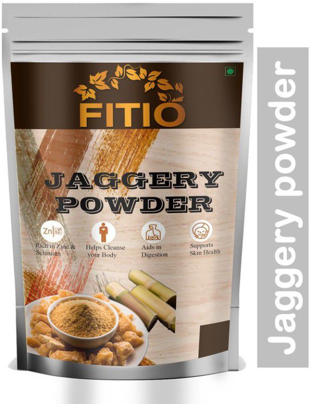 FITIO Nutrition Organic Pure Jaggery Powder , Desi Khand , Country Sugar (K89) Premium Powder Jaggery  (500 g)