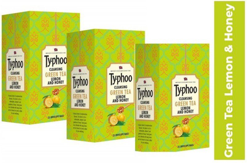 typhoo Lemon Honey Pack Of 3 Lemon, Honey Tea Bags Box  (3 x 25 g)
