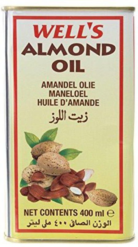 Wells Oil Almond Oil Tin  (400 ml)