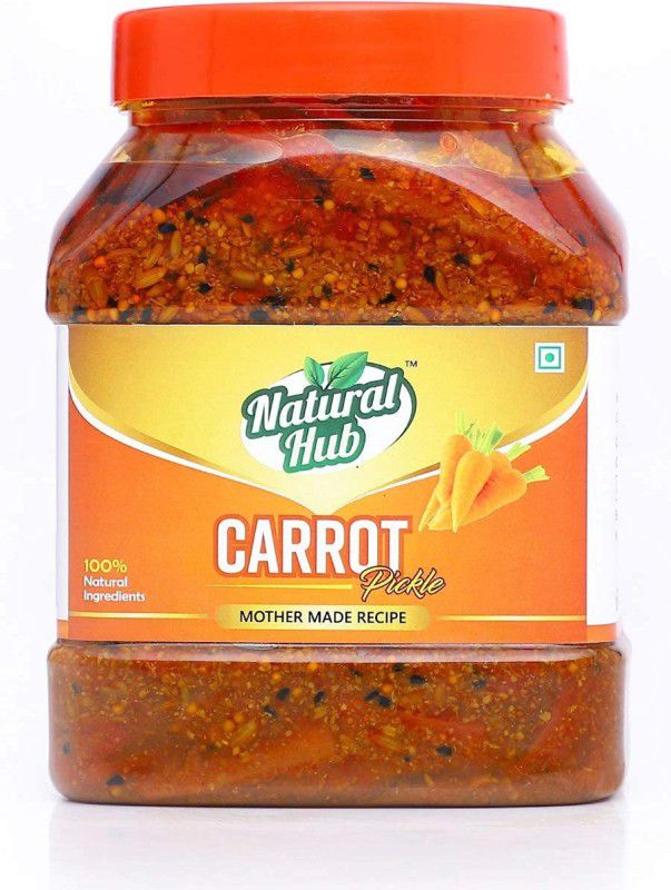 Natural Hub Homemade Carrot Pickle ,Traditional Punjabi Flavor, Tasty & Spicy (Real Taste of Punjabi Pickle) Carrot Pickle  (1000 g)