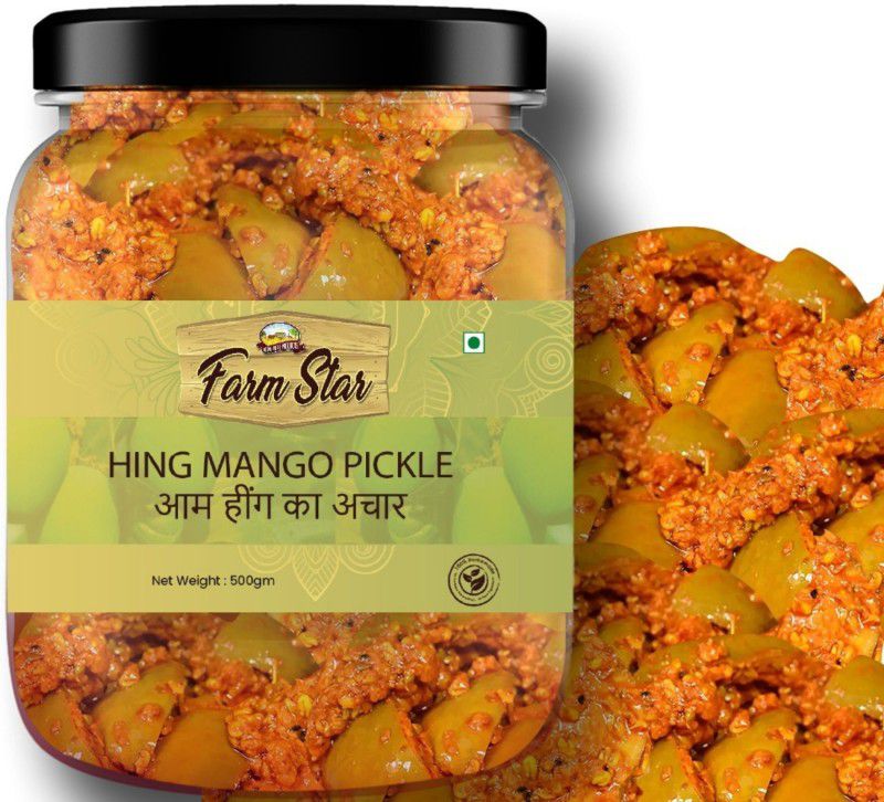 Farm Star Hing Mango Pickle–Aam Hing ka Achar Mango Pickle  (500 g)