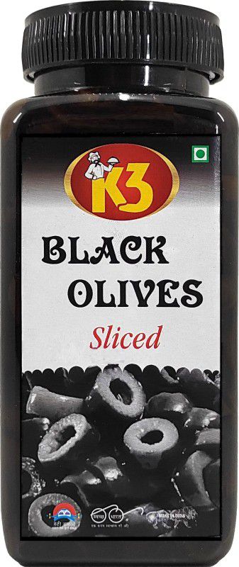 K3 Masala Black olives Sliced (450 gm) Olives  (450 g)