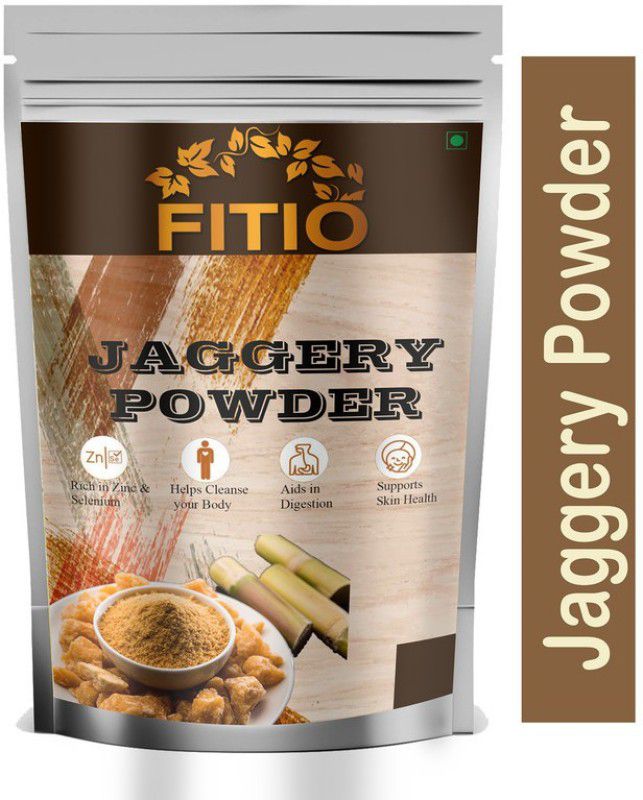 FITIO Nutrition Organic Pure Jaggery Powder , Desi Khand , Country Sugar (F89) Powder Jaggery  (1.2 kg)