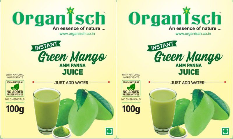 Organisch Green Mango Panna 200 gm (Set of 2 x 100 gm)  (2 x 100 ml)