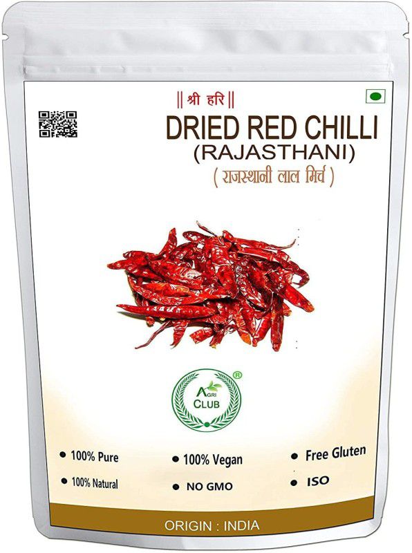 AGRI CLUB Essential Dried Red Chilly (1 Kg)  (1 kg)